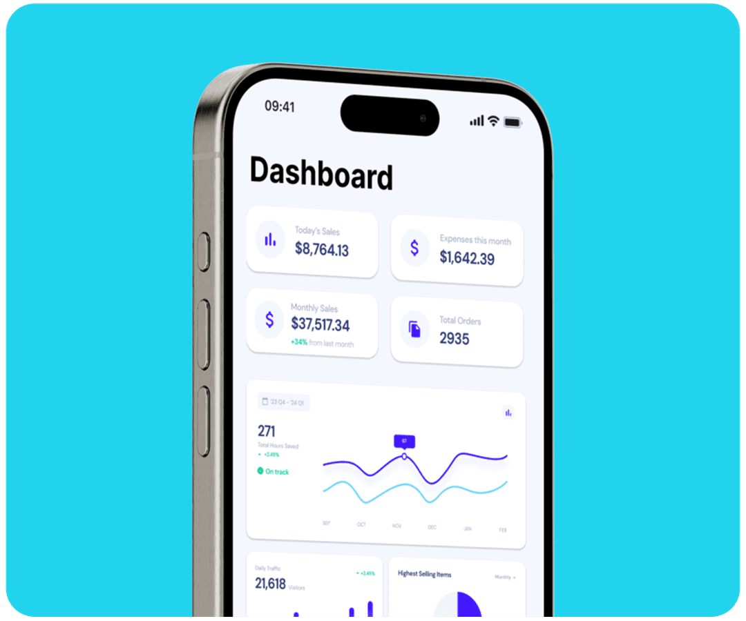 Phone With Dashboard